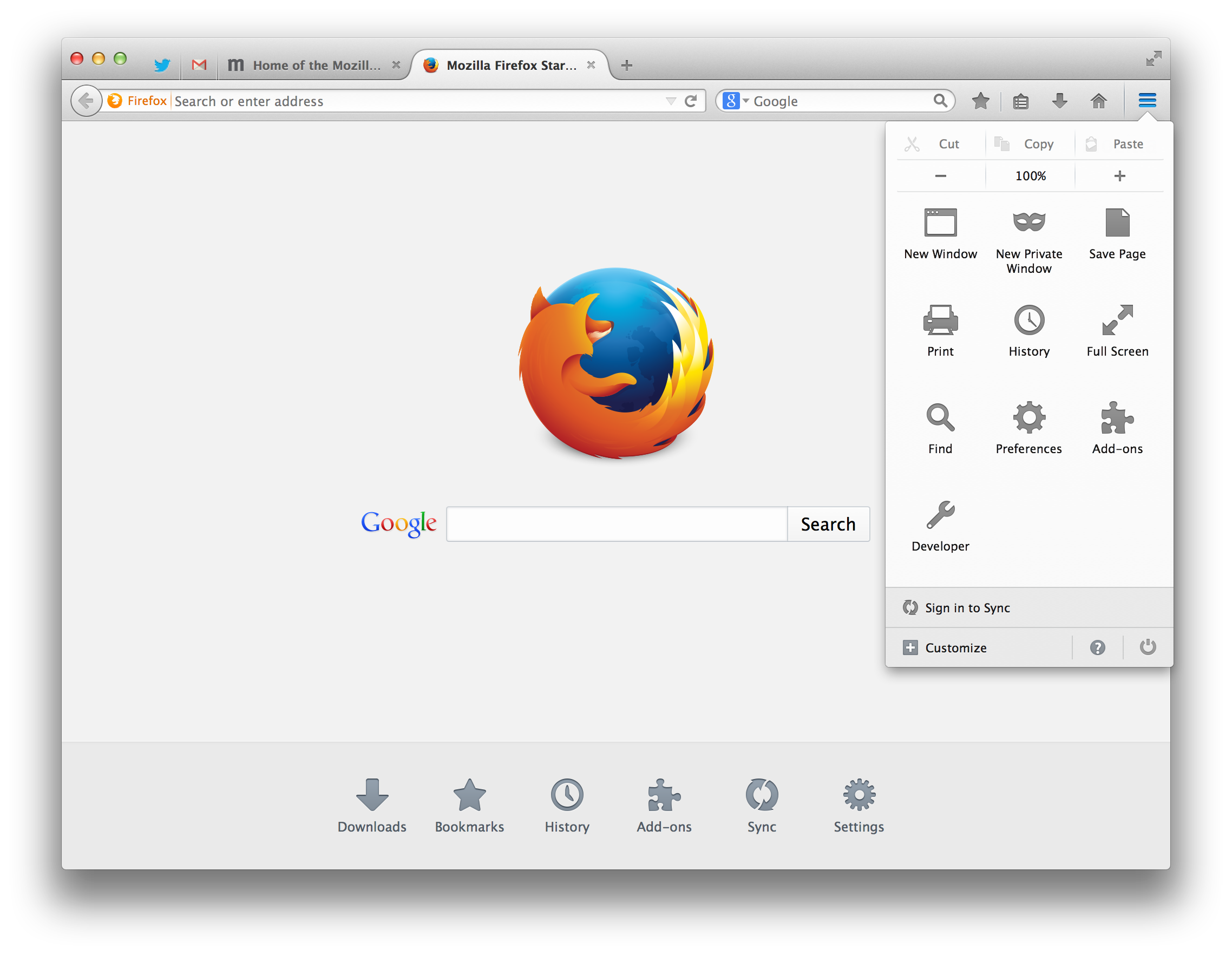 Firefox version 54